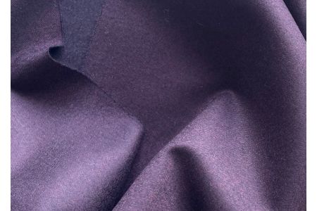 High-End Deep Sunset Plum &nbsp;Wool Flannel (Made in Italy)