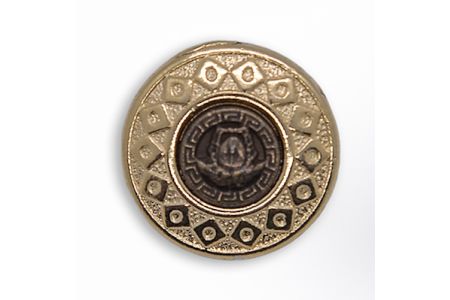 11/16" 2-Tone Pale Gold Metal Button (Made in USA)