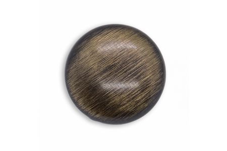 Brushed Slightly Domed Bronzed Gold Metal Button (Made in USA)
