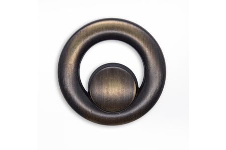 Open-Work Asymmetric Antique Gold Metal Button (Made in Italy)