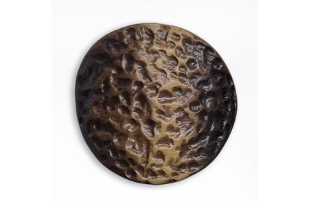 Ombré Mottled Antique Gold Metal Button (Made in Italy)
