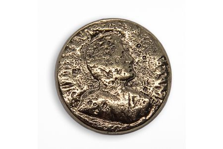 Mock Coin Gold Metal Button (Made in USA)
