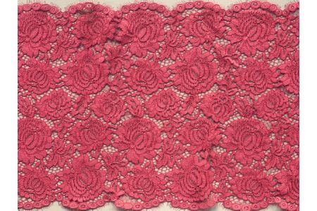 Solstiss Corded Watermelon Alençon Lace Trim (Made in France)