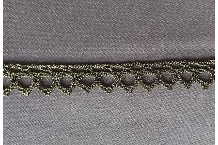 1/2" Antique Gold Metallic Edging Lace (Made in England)