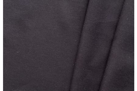 Hefty Somber&nbsp;Charcoal Grey Wool Blend Twill (Made in Italy)